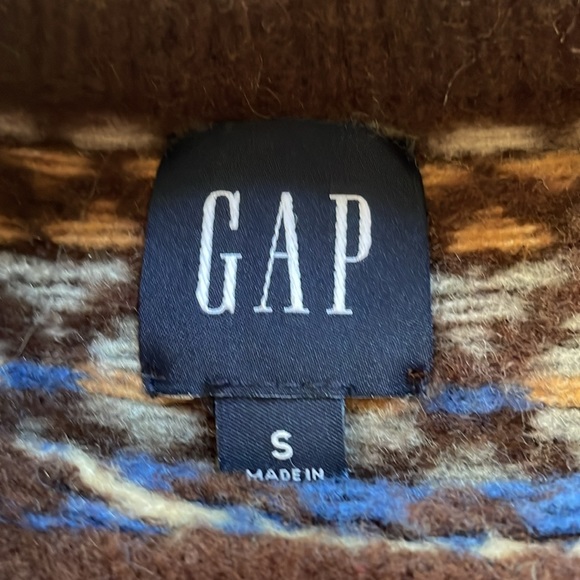 gap brown patterned sweatshirt - Picture 2 of 4